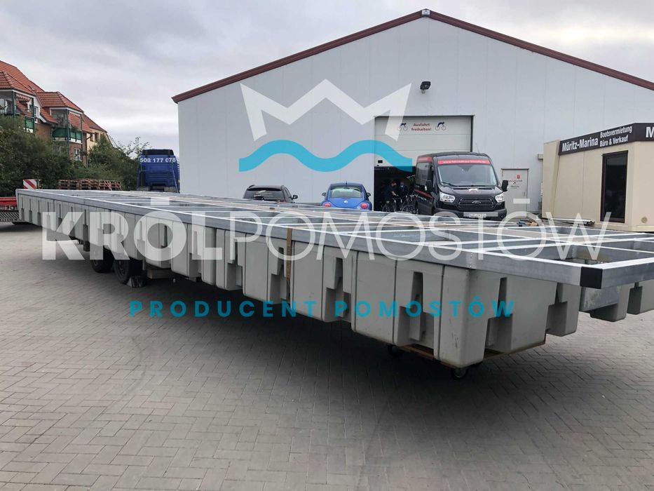 Platforma pontonowa do łodzi mieszkalnych, hausbootow 10x3m