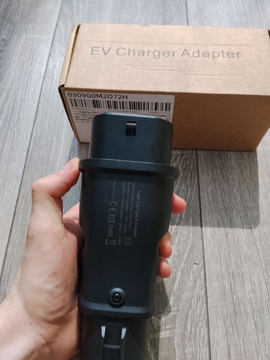 Перехідник Type 1 - Type 2 adapter 7квт 32А авто з США CCS1 CCS2 адаптер GBT Telsa Тесла накс хороша якість