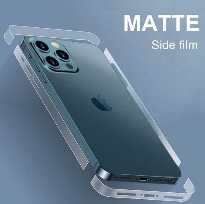 Гідрогелева плівка iPhone-13-14-15-16-17 всі на боки матова 2 шт