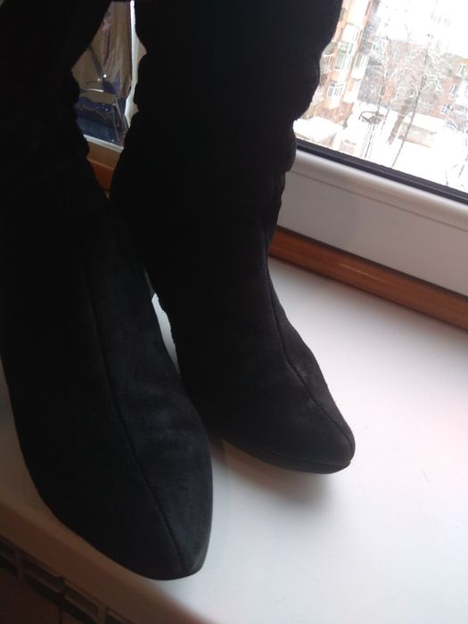 сапоги зимние замш 39р