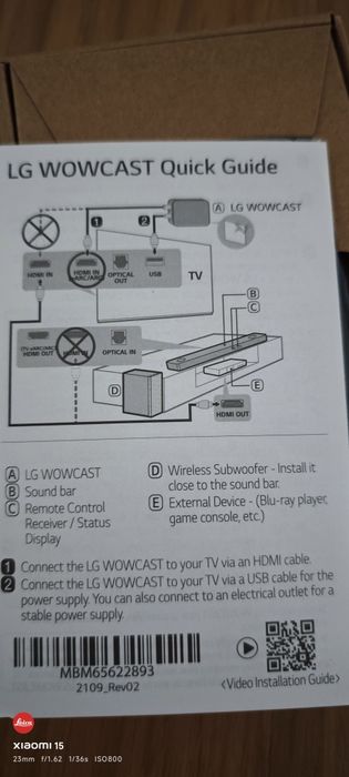 Vendo LG wowcast