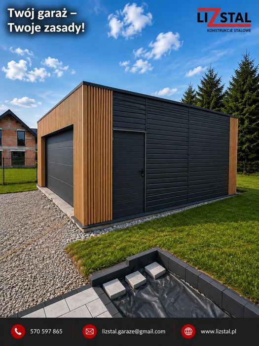 Nowość ! Garaż 35m, segmentowa, Nowoczesny, Lamele