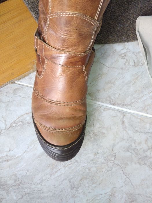 Botas pele genuína 37 com pêlo