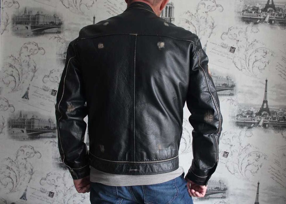 Куртка мото мотокуртка AviaTrix Leather Jacket Оригінал Шкіра р.М