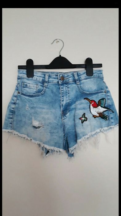 Spodenki jeansowe dziewczęce r.158