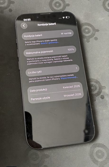 Iphone 16e 128GB - czarny - bateria 100%