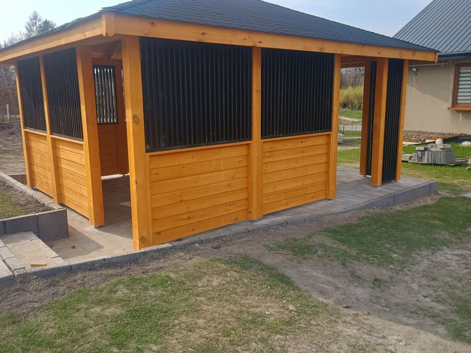 Altana drewniana 4,5 x 4 m z Lamelami