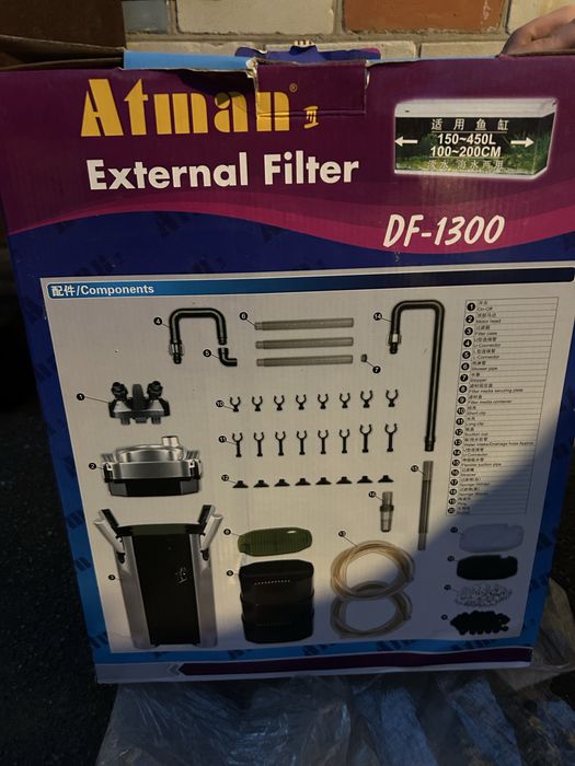 Зовнішній фільтр для акваріума Atman DF-1300