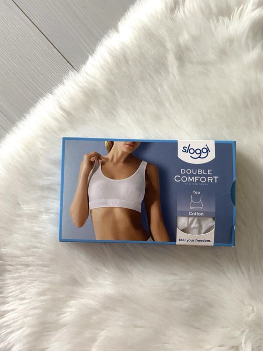 Sloggi biustonosz double comfort top stanik bialy 38