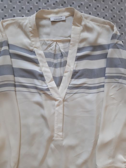 Блузка с длинным рукавом из чистого шёлка Samsoe. ДАНІЯ