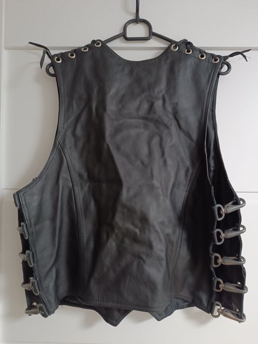 Kamizelka LEDMAR SKÓRZANA rozm M motocyklowa