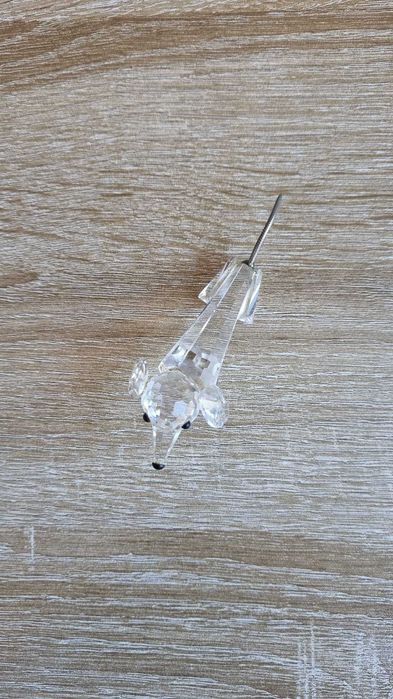 Figura em cristal- Cão decorativo facetado . Marca Preciosa