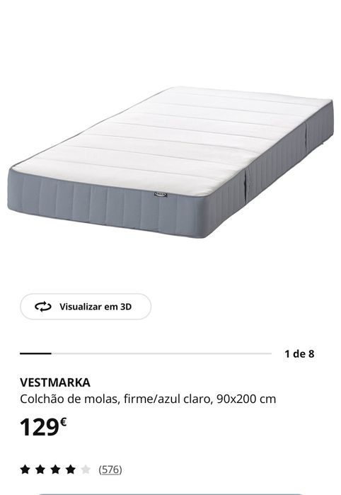 Cama Solteiro  IKEA 90x200