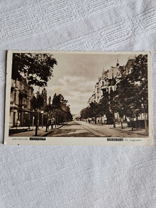 Stara pocztówka z 1938 r. Grudziądz