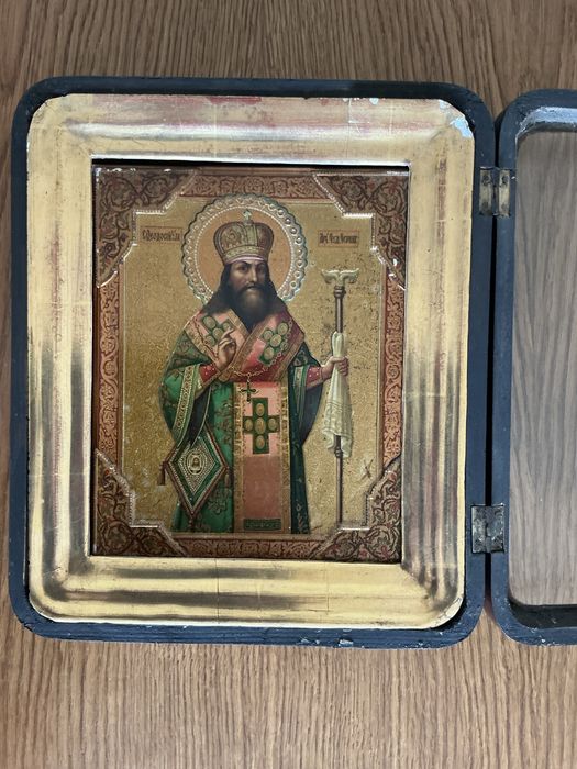 Ikona XIX wiek | postać Św. Teodozjusza | stan dobry