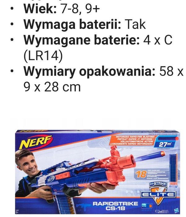 NERF N-strike Elite 27  metra