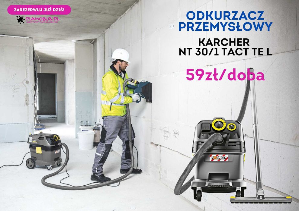 Wynajem Bruzdownica Młotowierarka Odkurzacz przemysłowy KATOWICE