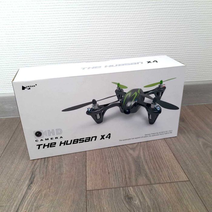 Б/у мини квадрокоптер Hubsan X4 Н107С с HD камерой, батарею заменить