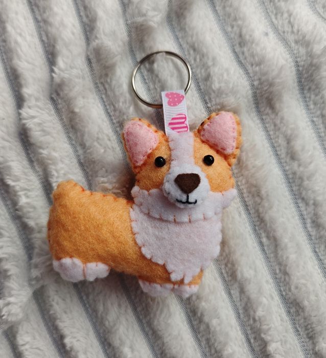 Welsh Corgi - pies rasowy, brelok handmade