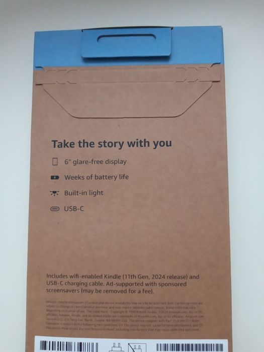 Amazon Kindle 2024, 16 Gb,6" 300ppi, (с підсвіткою)