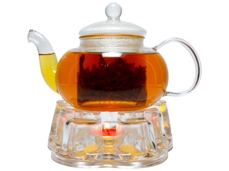 Підставка-підігрівач та чайник 600 мл.  у формі серця 150 х 60 мм