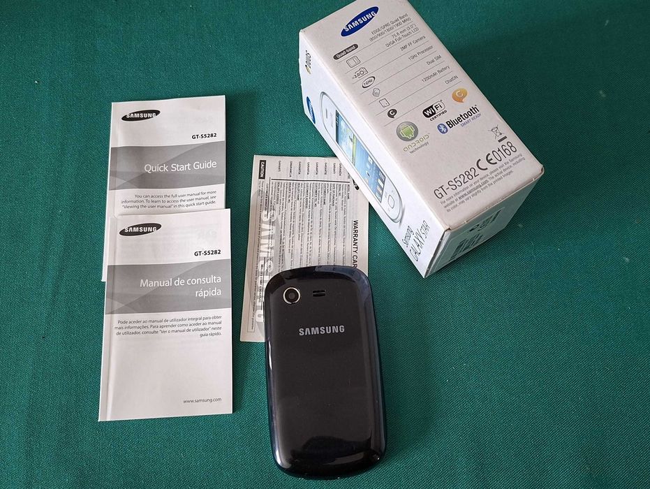 Samsung GT-S5282 Galaxy Star + Caixa e Manuais - Telemovel vintage não funcional