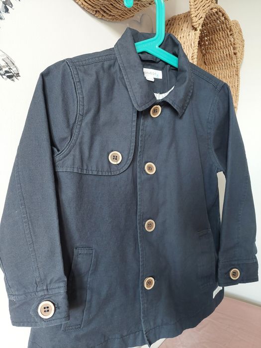 Trencz płaszczyk kurtka elegancki letni Newbie 110 granatowy