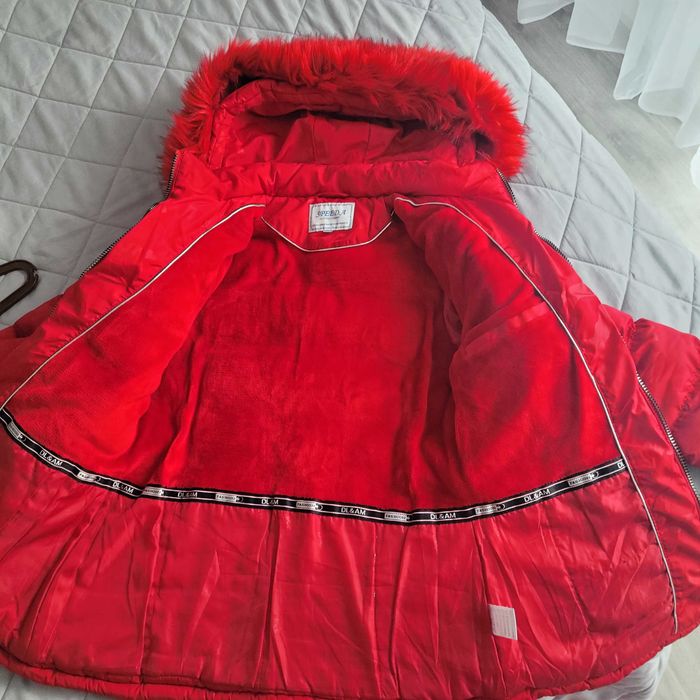 Zimowa kurtka damska czerwona xl