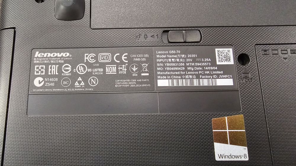 Laptop Lenovo G50-70 i3 15,6" model 20351