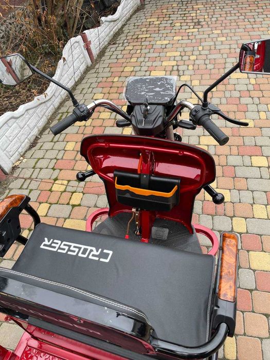 ТОП ПРОДАЖ! Электротрицикл грузовой 1000W CARGO 10" 60V 32Aн- Червоний