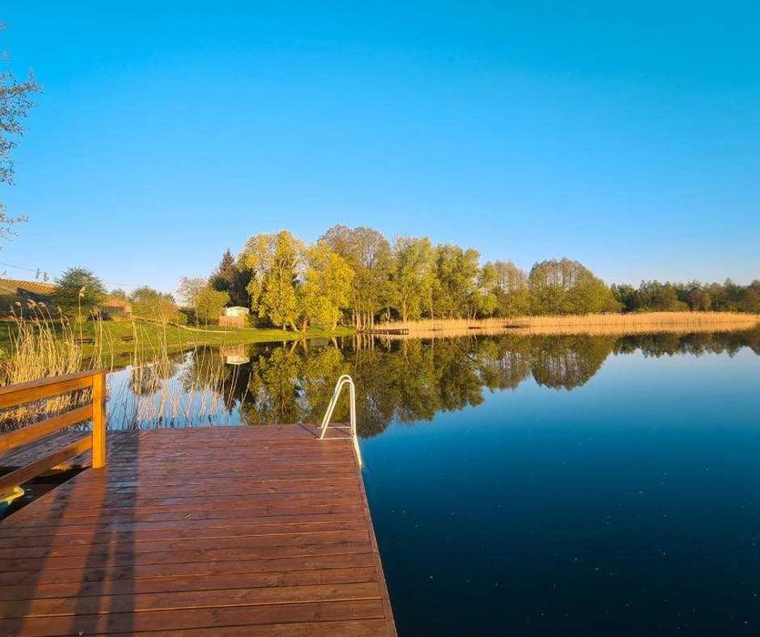 Widokówka Leleszki - Mazury | Duży dom nad jeziorem | max. 17 osób | sauna, balia, kominek, pomost, łódka | Sylwester, Święta, Wakacje, Ferie, Ślub