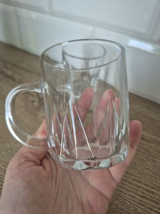 2 szklanki z uchem kawa herbata