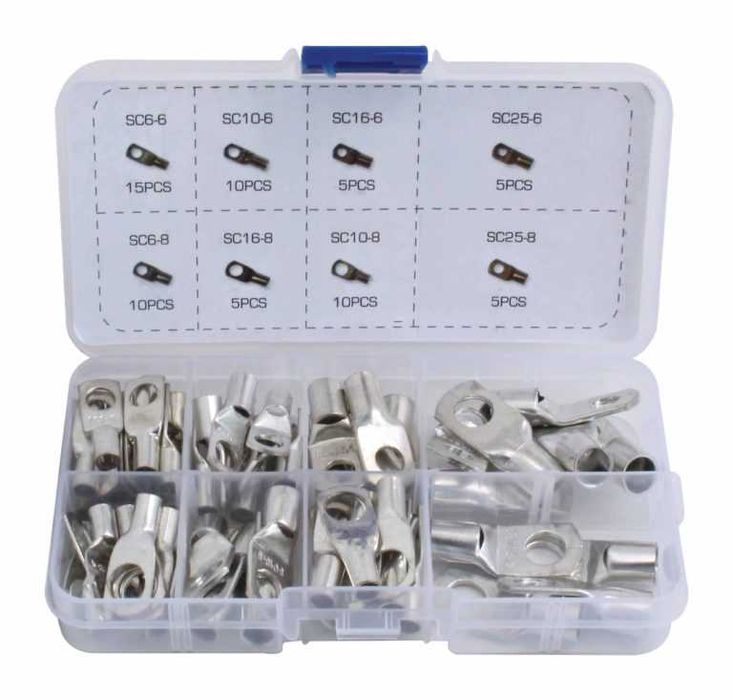 Conjunto de 65 terminais de cravar