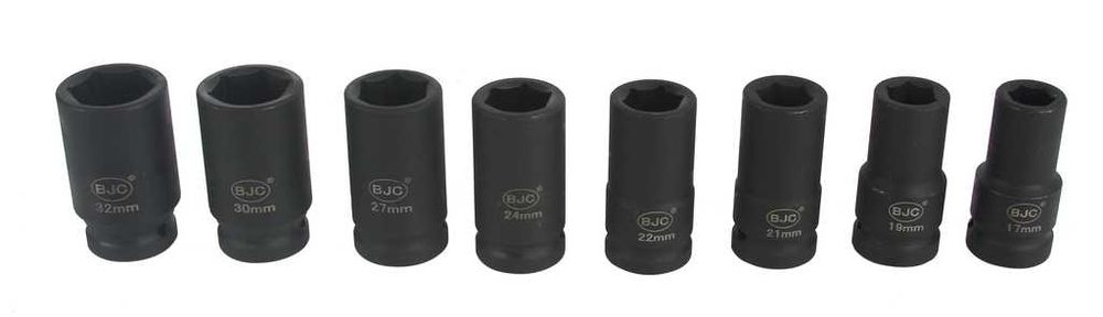 Nasadki udarowe 3/4" 8 szt. 17-32mm BJC M58276 NOWE