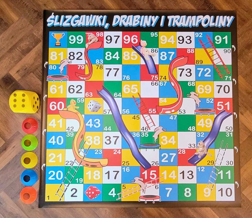 Gra Ślizgawki, Drabiny i Trampoliny, Mata animacyjna 1,5m x 1,5m