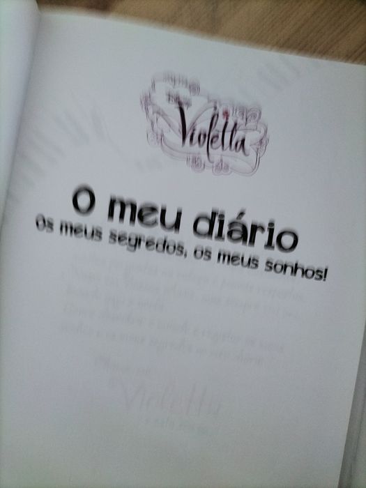 Livro - O meu diário Violeta