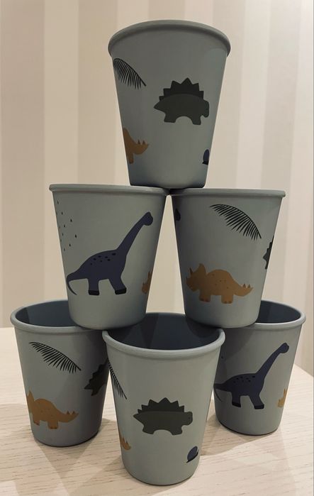 Чашки Liewood Dinosaurus/Mist