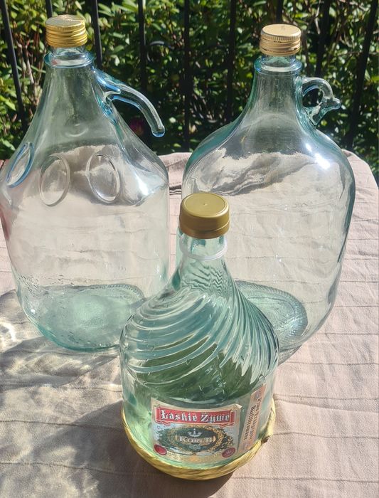 Butelki baniaki,gąsiory z uchwytem