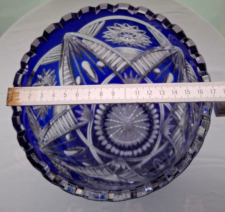 Ваза кольоровий кришталь