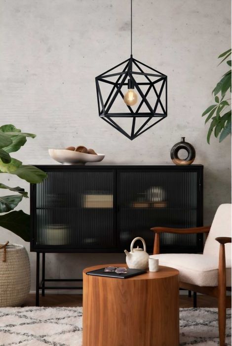 Lampa wisząca w kształcie rombu w stylu vintage Eglo Embleton