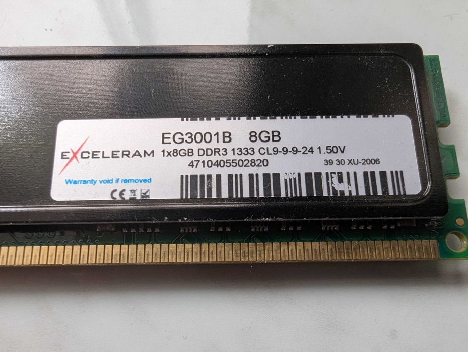 Excelram ddr3 8 gb