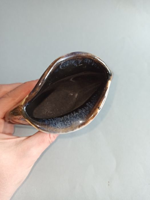 Stary ceramiczny wazon flakon vintage muszla new look niemiecki modern