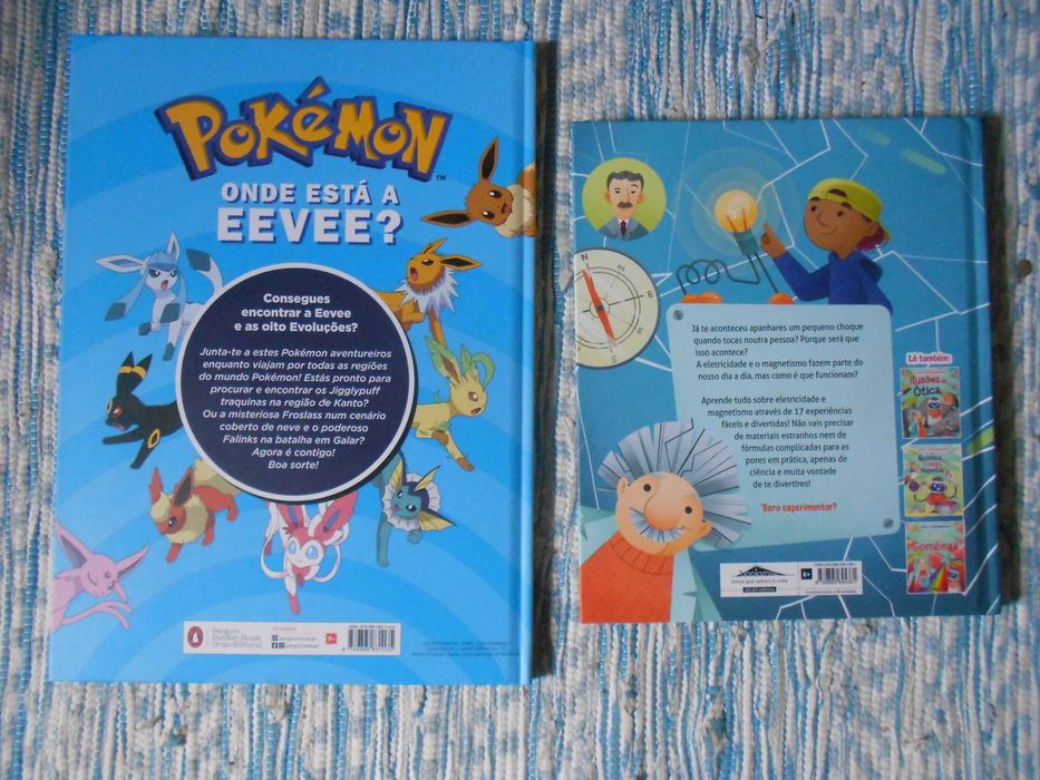 Livros para crianças Pokemon e Electricidade e Magnetismo NOVO