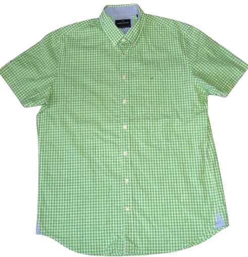 DANIEL HECHTER ROZ.L  koszula męska w kratę jak nowa