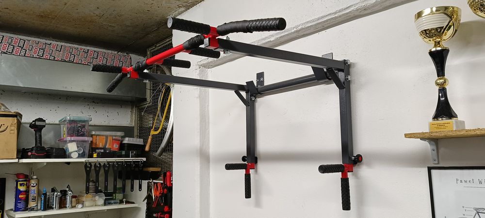 Drążek do ćwiczeń podciąganie+dipy  k-sport kssl081