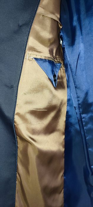 Granatowy płaszcz Giacomo Conti r. S