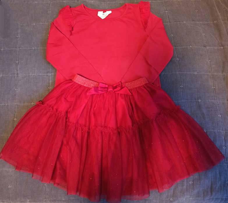 Zestaw: spódnica tiulowa + bluzka H&M 110/116