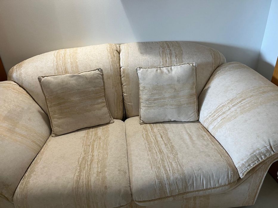 Sofa branco tecido alcantara