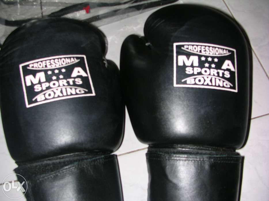 Luvas de Boxing e caneleiras Novas