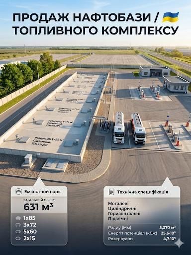 Продаж нафтобази / Паливного комплексу (631 м³) - View 2